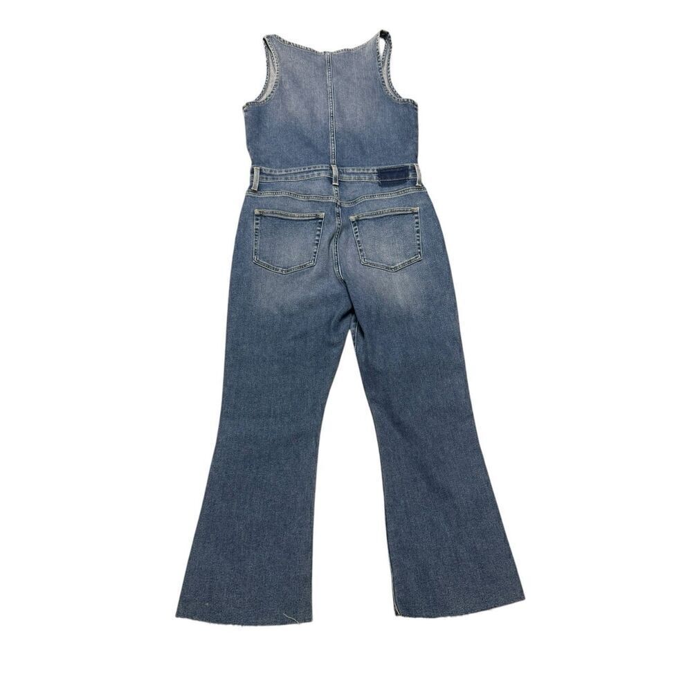 NWT Women’s ETICA X ANTHROPOLOGIE Ivy denim Jean sleeveless jumpsuit size medium - Picture 8 of 14